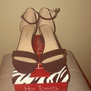 Hot Tomato Short Black Heels